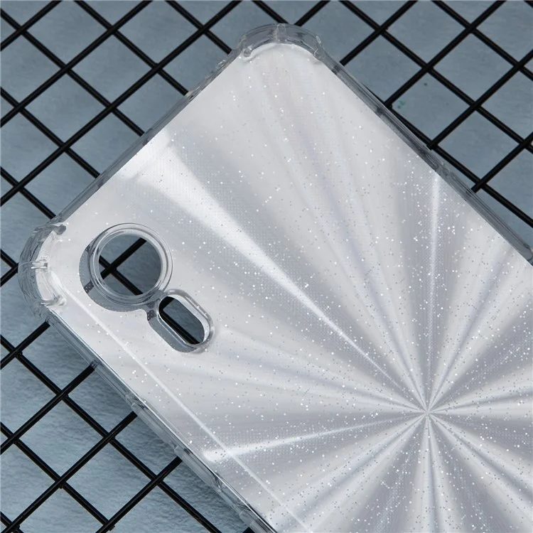 Pour Samsung Galaxy Xcover7 Coque Transparente Anti-Chute Coque de Téléphone TPU Amovible avec 4 Papiers Amovibles