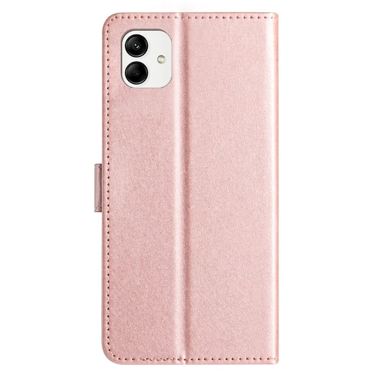 Für Samsung Galaxy A05 4G Case Wallet Leder Folio Handyhülle Magnetverschluss Schutz - Roségold