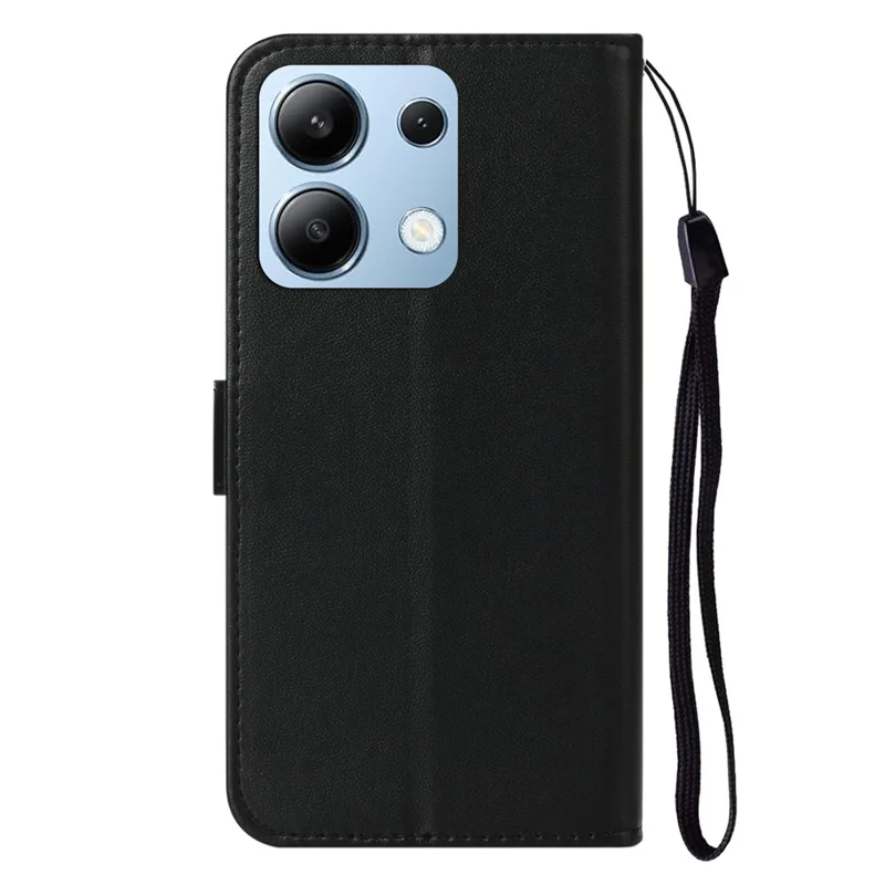 Per Xiaomi Redmi Note 13 4G Custodia in Pelle PU Copertina con Portafoglio e Porta Carte - Nero
