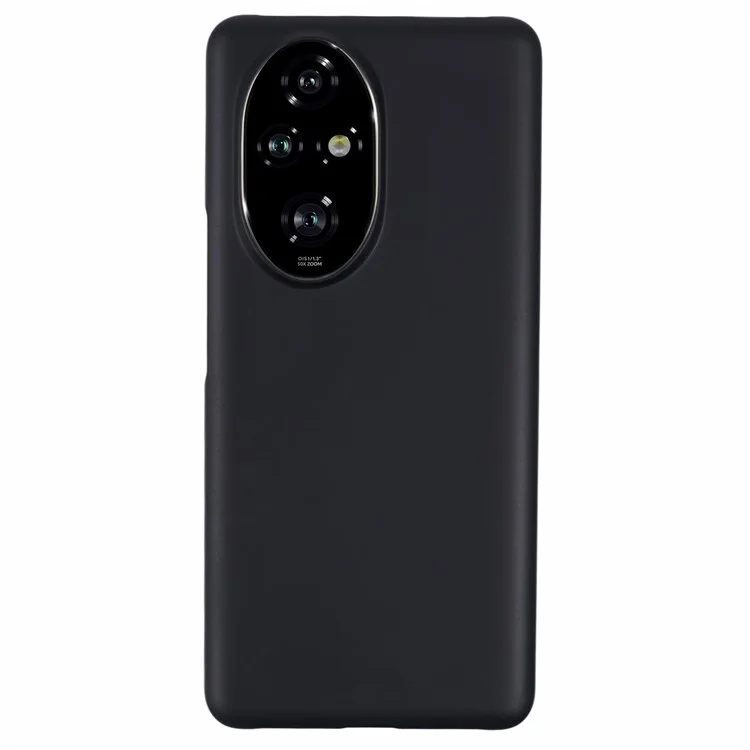 For Honor 200 Pro 5G Case Skin-Touch Matte PC Phone Shell Incomplete Covering - Black
