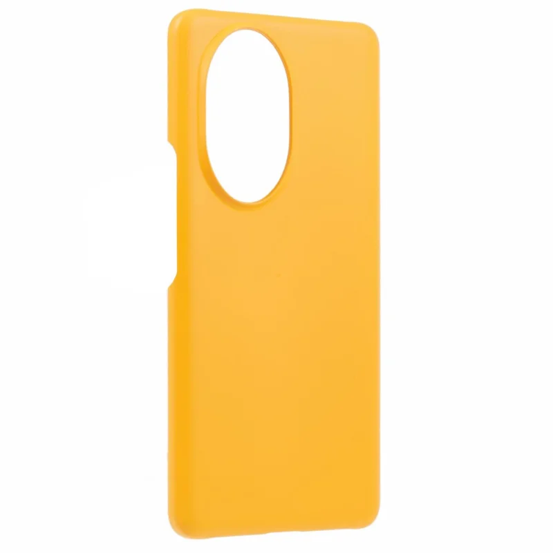 For Honor 200 Pro 5G Case Skin-Touch Matte PC Phone Shell Incomplete Covering - Yellow
