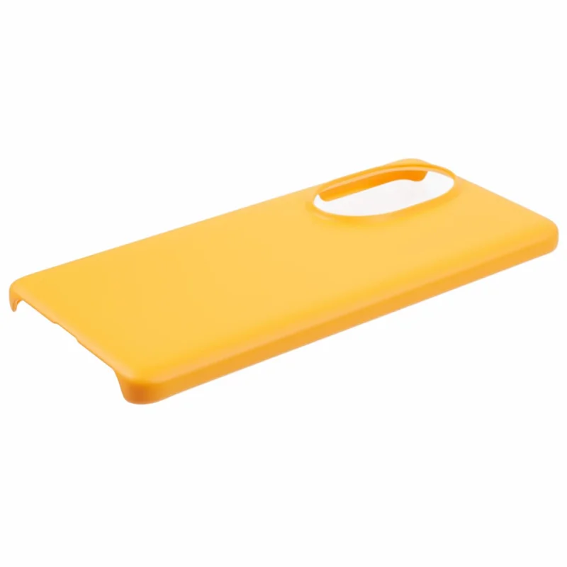For Honor 200 Pro 5G Case Skin-Touch Matte PC Phone Shell Incomplete Covering - Yellow