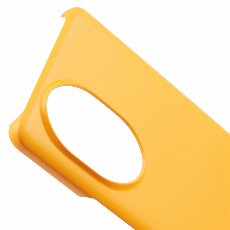 For Honor 200 Pro 5G Case Skin-Touch Matte PC Phone Shell Incomplete Covering - Yellow