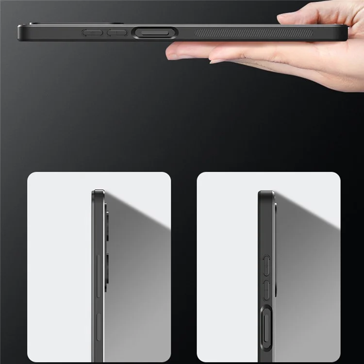 For Xiaomi Poco F6 Pro 5G / Redmi K70 5G / K70 Pro 5G Case PC+TPU Matte Back Phone Cover with Lens Film - Black