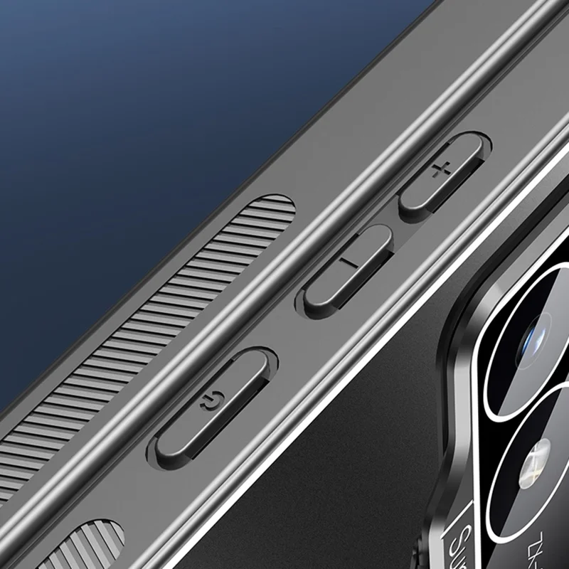 For Xiaomi Poco F6 Pro 5G / Redmi K70 5G / K70 Pro 5G Case with Lens Kickstand Shockproof PC+TPU Phone Cover - Blue