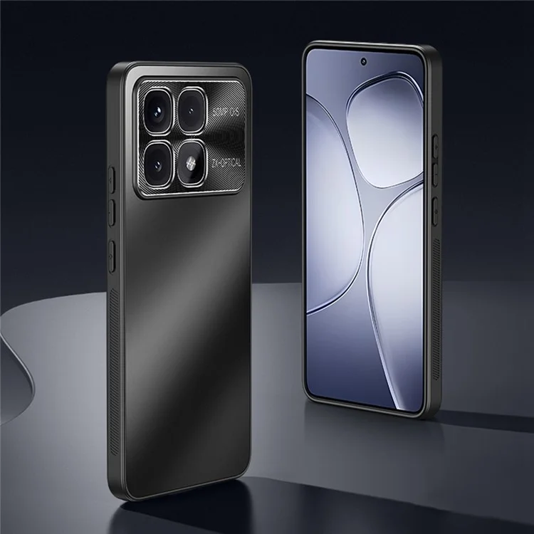 Para Xiaomi Poco F6 Pro 5G / Redmi K70 5G / K70 Pro 5G Case CD Veins PC+TPU Capa de Telefone - Preto