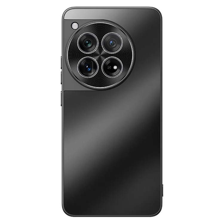 For OnePlus 12 5G Case CD Veins PC+TPU Anti-Slip Phone Cover - Black