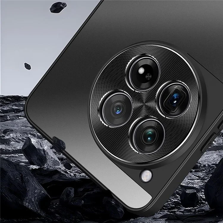 For OnePlus 12 5G Case CD Veins PC+TPU Anti-Slip Phone Cover - Black