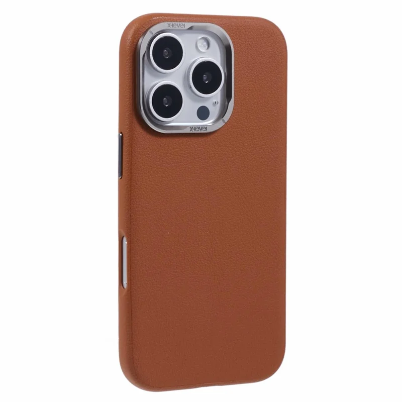 X-LEVEL Para iPhone 16 Pro Max Funda de Cuero PU con Recubrimiento de PC Anti-Arañazos Funda Protectora - Marrón