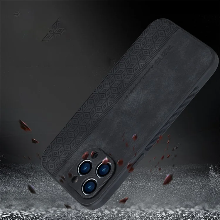AZNS per iPhone 16 Pro Case Protezione Custodia in Pelle PU TPU - Marrone