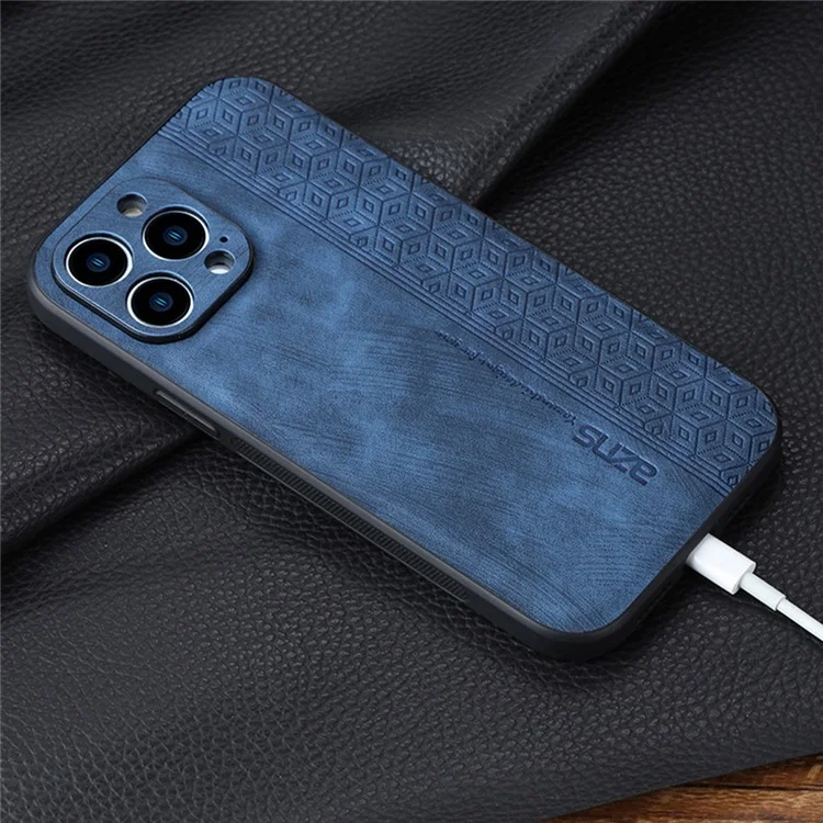 AZNS per iPhone 16 Pro Case Protezione Custodia in Pelle PU TPU - Marrone