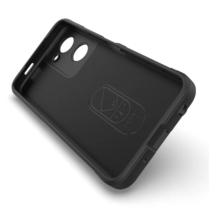 For vivo Y03 / Y18 4G / Y28s 5G Shockproof Case Soft TPU Mobile Phone Cover - Light Grey