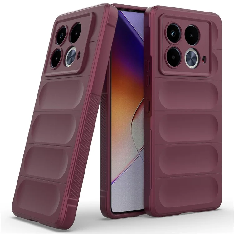 For Infinix Note 40 5G Case Protective Soft TPU Phone Cover - Wine Red