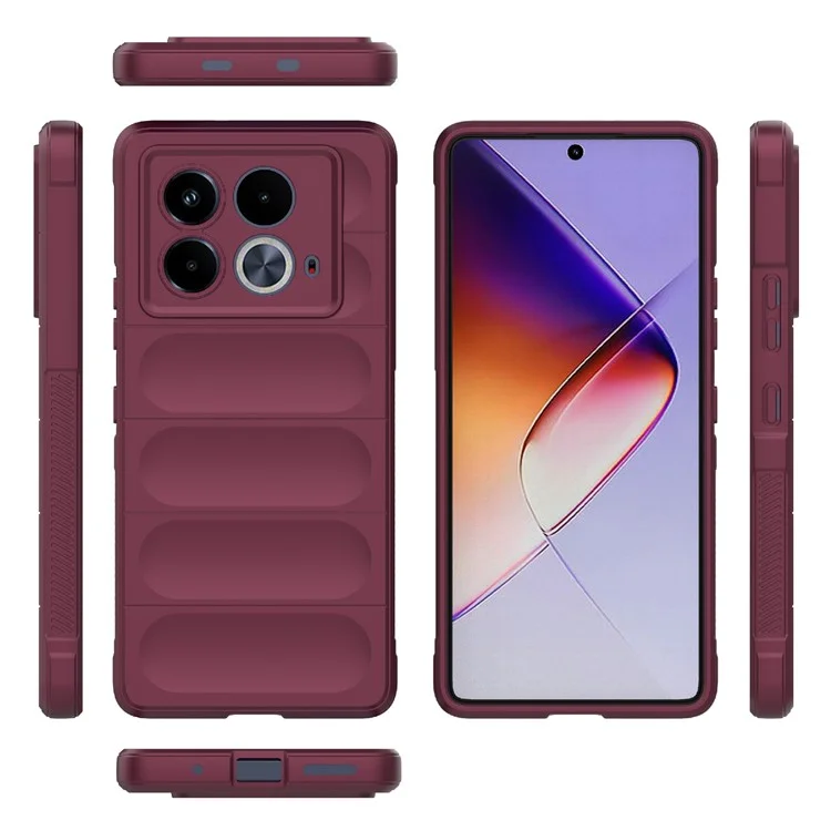 For Infinix Note 40 5G Case Protective Soft TPU Phone Cover - Wine Red