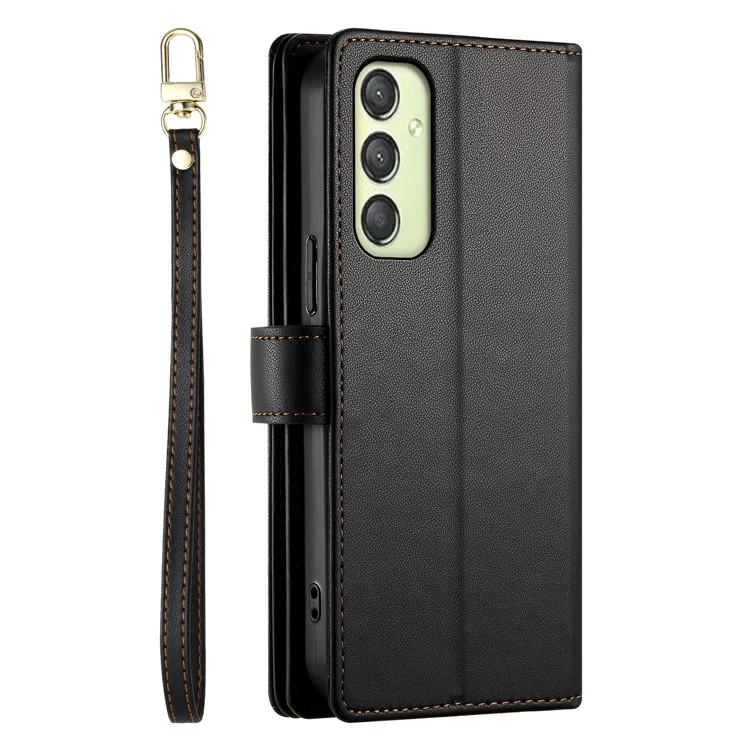 DF-011 Per Samsung Galaxy A25 5G (Globale) (161,0 X 76,5 X 8,3 mm) Custodia in pelle Crossbody Phone Bag - Nero
