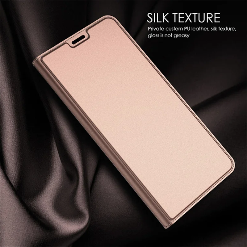 Case para iPhone 14 com Fecho Magnético, Capa de Telefone de Couro com Porta-Cartões e Suporte para Visualização - Rosa Dourado