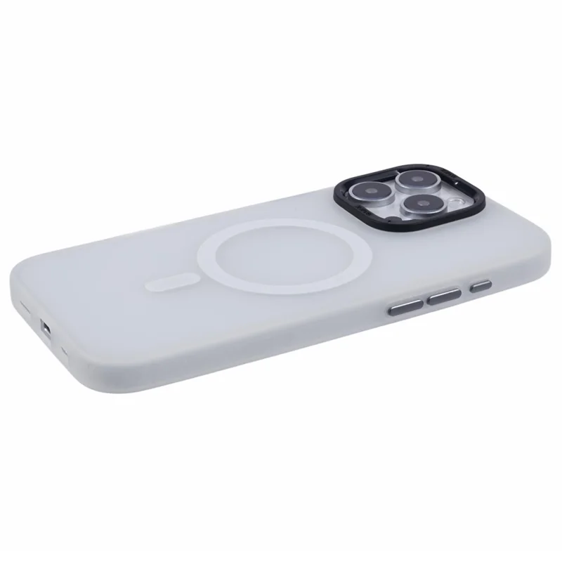 X-LEVEL Für iPhone 16 Pro Max Hülle kompatibel mit MagSafe Matt rückseitige PC + TPU Handyhülle - Weiß