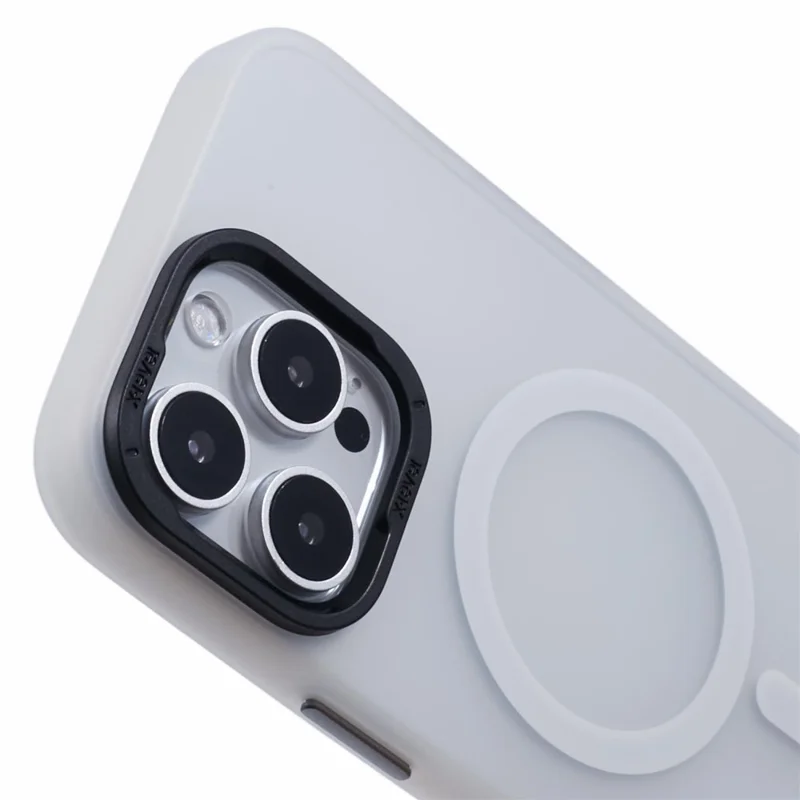 X-LEVEL Für iPhone 16 Pro Max Hülle kompatibel mit MagSafe Matt rückseitige PC + TPU Handyhülle - Weiß