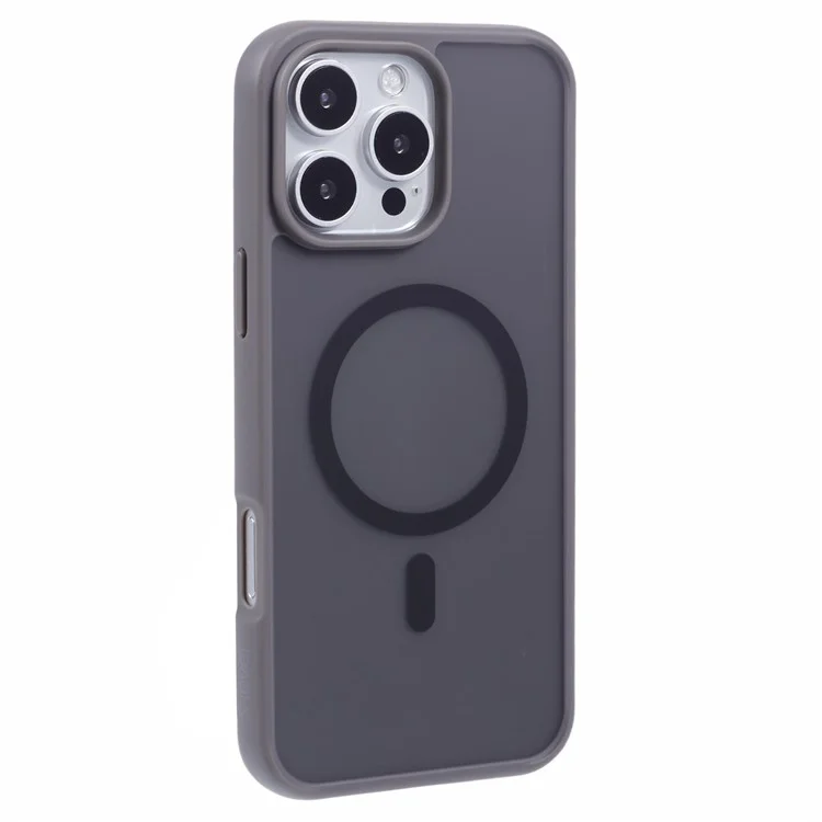 Capa X-LEVEL Compatível com iPhone 16 Pro Caso com MagSafe TPU+Capa Acrílica Revestida de Borracha - Cinza