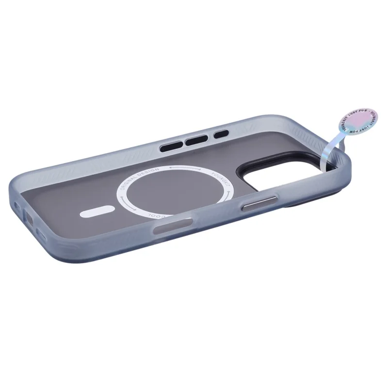 YOUNGKIT Technology Series for iPhone 16 Pro Max Magnetic Case IMD Circuit Board PC+TPU Phone Cover Matte Finish - Grey