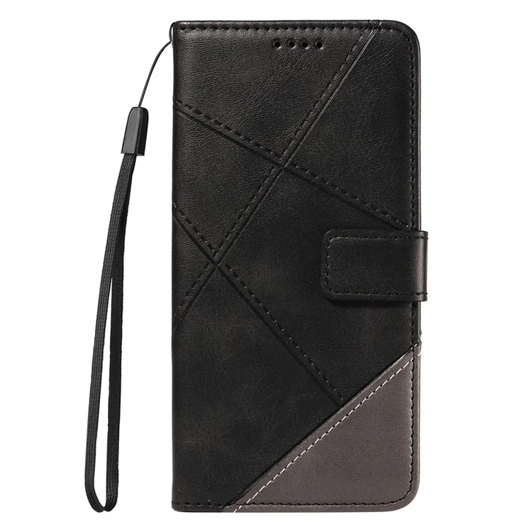 Para Xiaomi Redmi 13C 5G / 13C 4G / 13R 5G / Poco C65 4G / Poco M6 5G Capa Capa de Telefone de Couro PU com Suporte - Preto