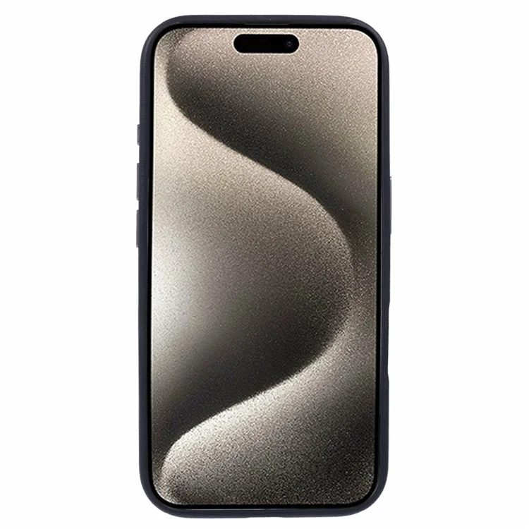 X-LEVEL For iPhone 16 Case Compatible with MagSafe PU Leather Hard PC Phone Cover - Black