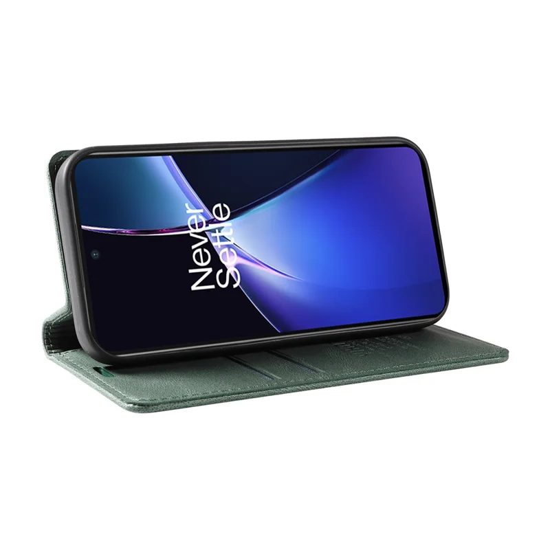 YIKATU YK-004 Para OnePlus Nord CE4 Lite 5G / Oppo K12x 5G (China) Capa de Telefone com Suporte de Cartão de Couro - Verde
