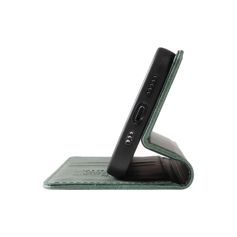 YIKATU YK-004 Para OnePlus Nord CE4 Lite 5G / Oppo K12x 5G (China) Capa de Telefone com Suporte de Cartão de Couro - Verde