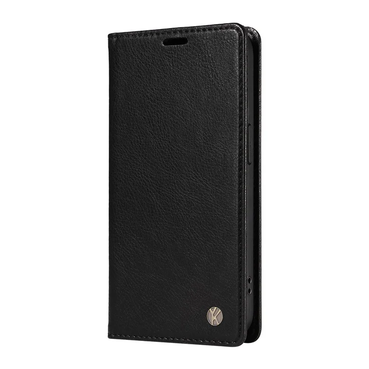 YIKATU YK-006 For OnePlus Nord CE4 Lite 5G / Oppo K12x 5G (China) Case Folio Magnetic Closure Leather Phone Cover - Black