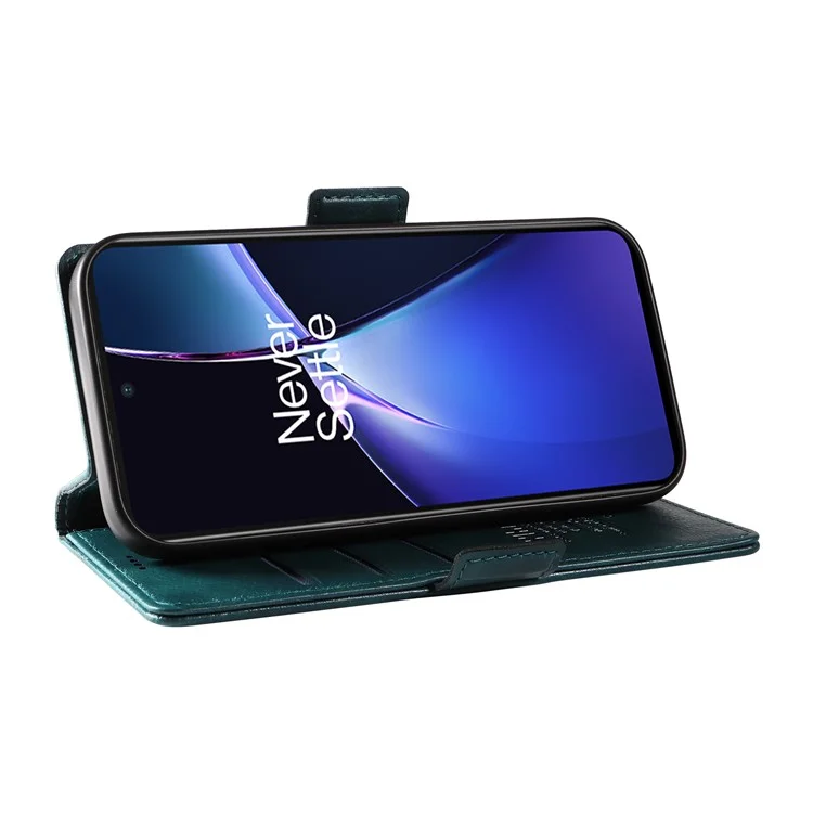 YIKATU YK-007 für OnePlus Nord CE4 Lite 5G / Oppo K12x 5G (China) Brieftaschenhülle, Lederimitat mit Litschimusterung, Handyhülle - Grün