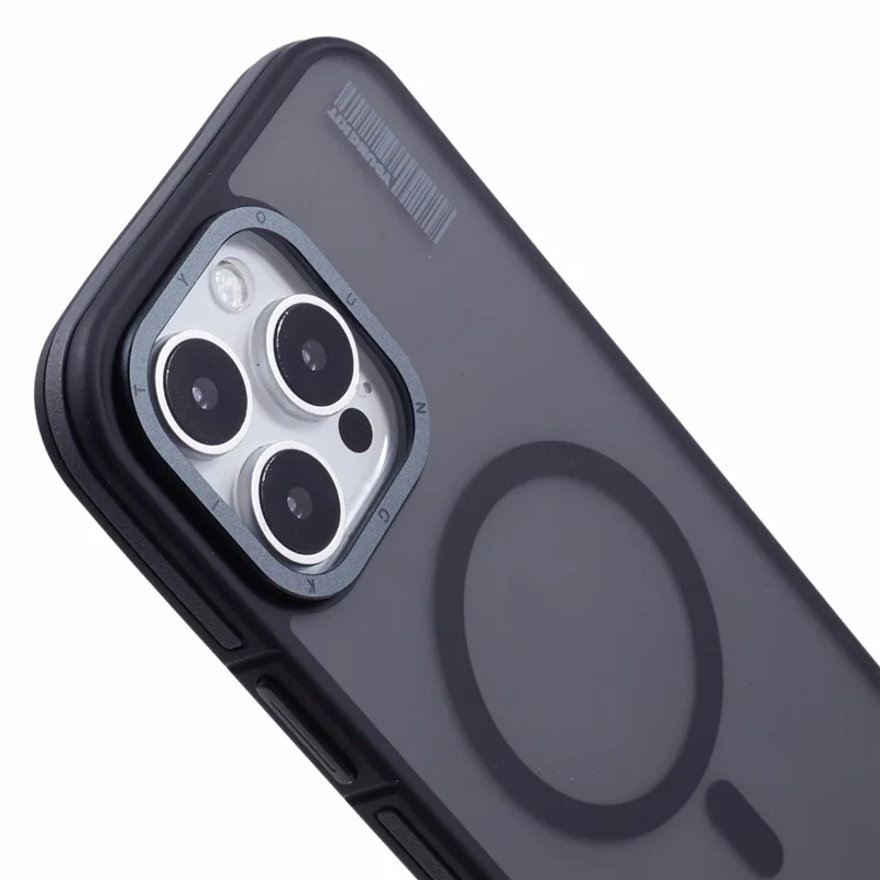 YOUNGKIT For iPhone 16 Pro Case Compatible with MagSafe Skin-Touch Matte PC + TPU Phone Cover - Black