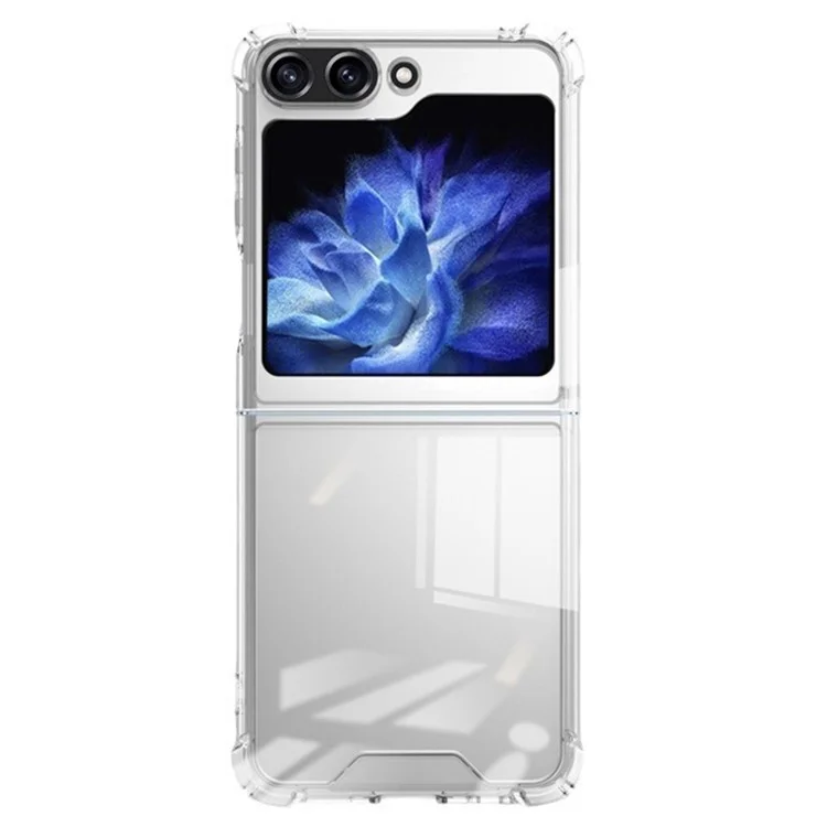 Para Samsung Galaxy Z Flip5 5G Capa Clear Acrylic Phone Cover Reforçado Cantos