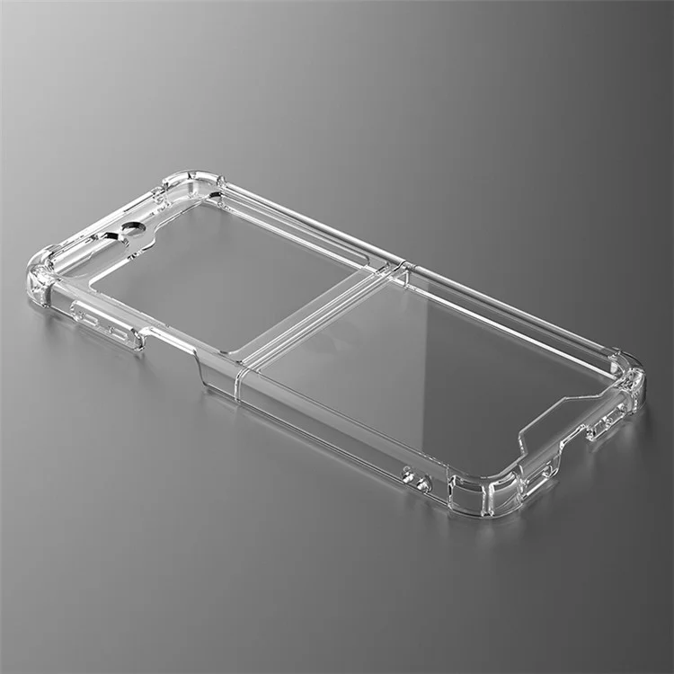 Para Samsung Galaxy Z Flip5 5G Capa Clear Acrylic Phone Cover Reforçado Cantos
