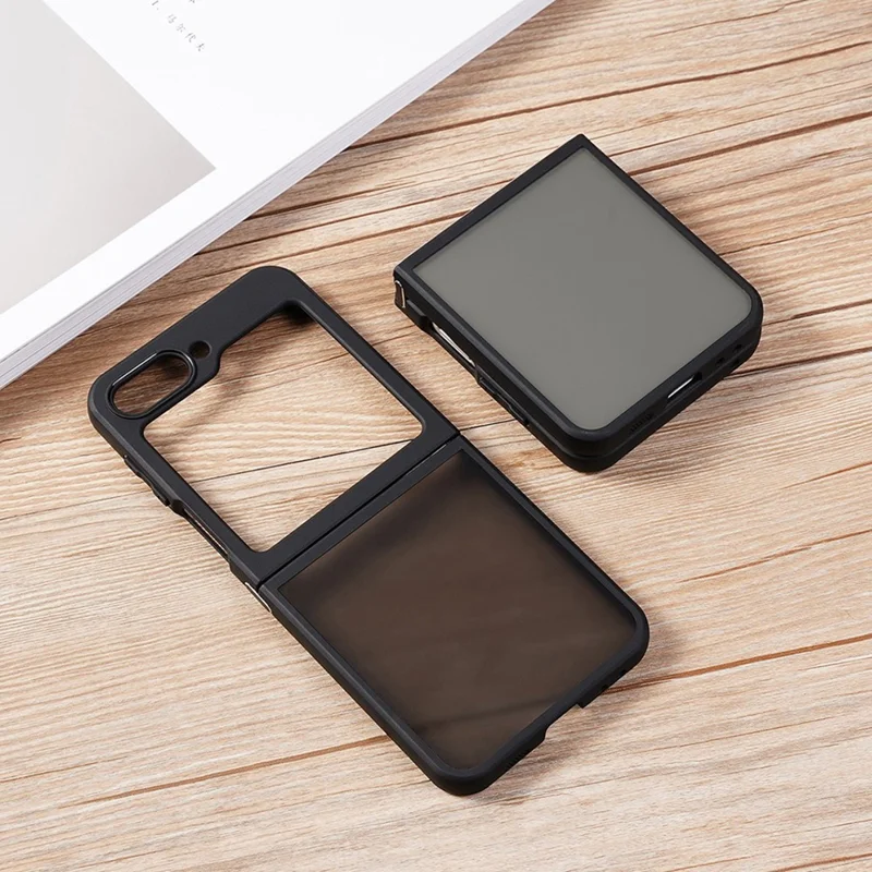 For Samsung Galaxy Z Flip7 FE 5G / Z Flip6 5G Case Matte TPU Phone Cover Metal Buckle Connection