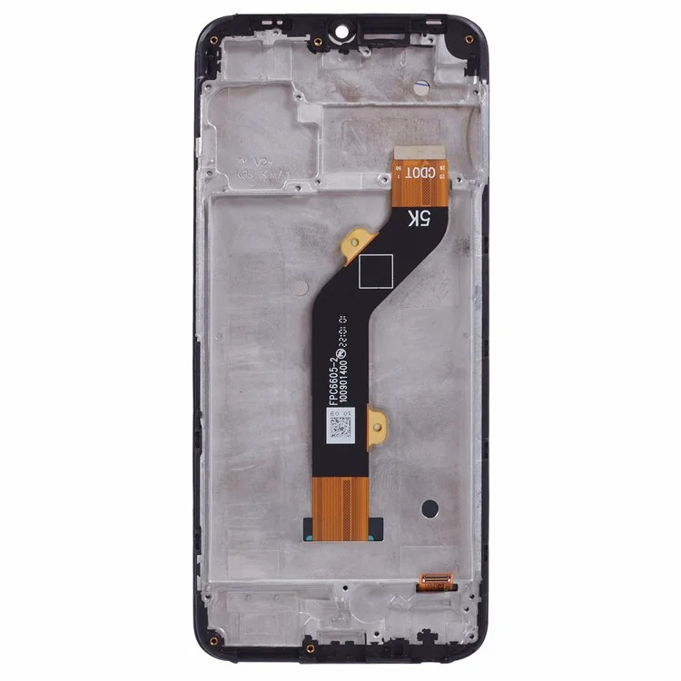 Para TECNO Spark 8C 4G KG5k, KG5j Grado C Pantalla LCD y conjunto de digitalizador + Parte de repuesto de marco (sin logotipo)