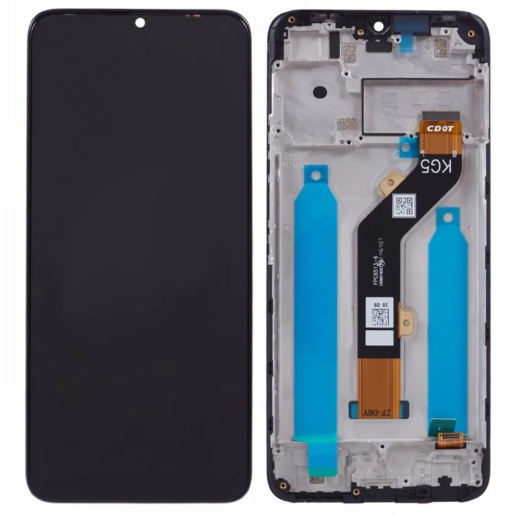 Pour TECNO Pop 5 LTE 4G BD4 Écran LCD et assemblage de numériseur de grade C + Pièce de remplacement de cadre (sans logo)