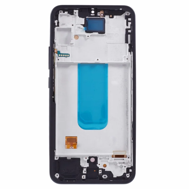 Voor Samsung Galaxy A34 5G A346 Grade C OLED-scherm en digitizerbord + frame vervangingsonderdeel (zonder logo) - Zwart