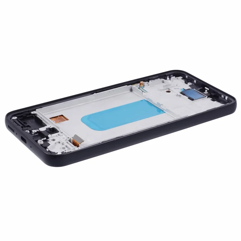 Voor Samsung Galaxy A34 5G A346 Grade C OLED-scherm en digitizerbord + frame vervangingsonderdeel (zonder logo) - Zwart