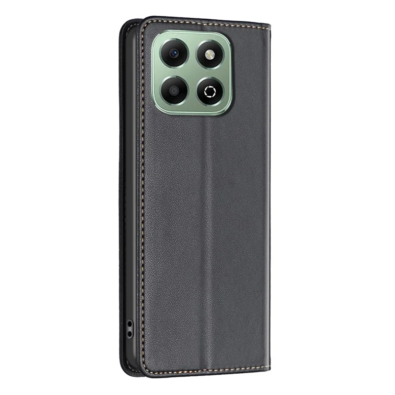 BINFEN COLOR BF18 Por Honor X6b 4G Funda Titular de la tarjeta Soporte Flip Funda de cuero para teléfono - Negro
