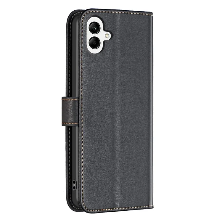 BINFEN COLOR BF17 Pour Samsung Galaxy A06 Étui Portefeuille en Cuir - Noir