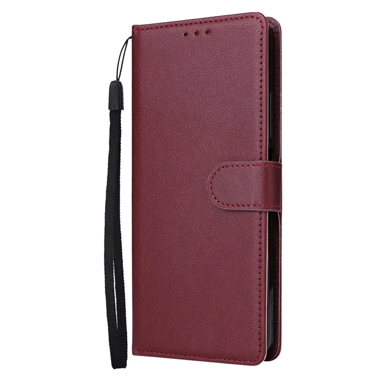 Para Xiaomi Redmi 13 5G / 4G Caso Carteira Stand View Capa de Telefone em Couro PU - Vinho Tinto