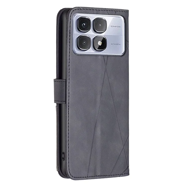 BINFEN COLOR BF05 für Xiaomi Redmi K70 Ultra Case Lederhülle Handyhülle Brieftasche Stand - Schwarz