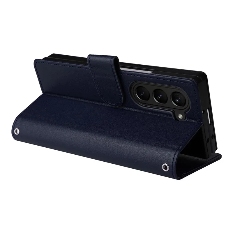 For Samsung Galaxy Z Fold5 5G Case Wallet PU Leather Stand Phone Cover - Blue