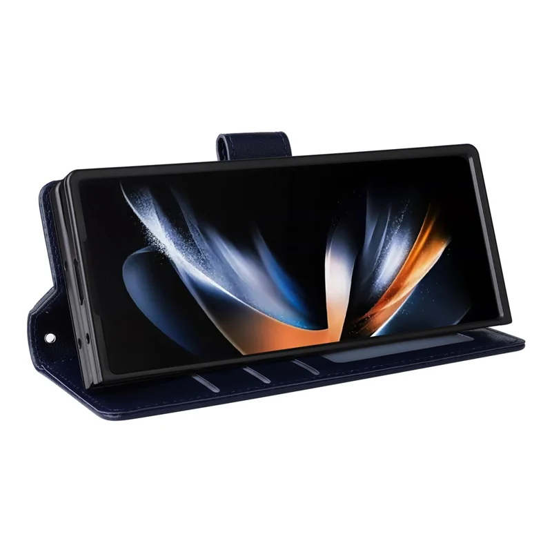 For Samsung Galaxy Z Fold5 5G Case Wallet PU Leather Stand Phone Cover - Blue