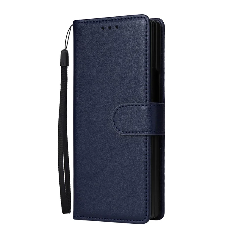 For Samsung Galaxy Z Fold5 5G Case Wallet PU Leather Stand Phone Cover - Blue