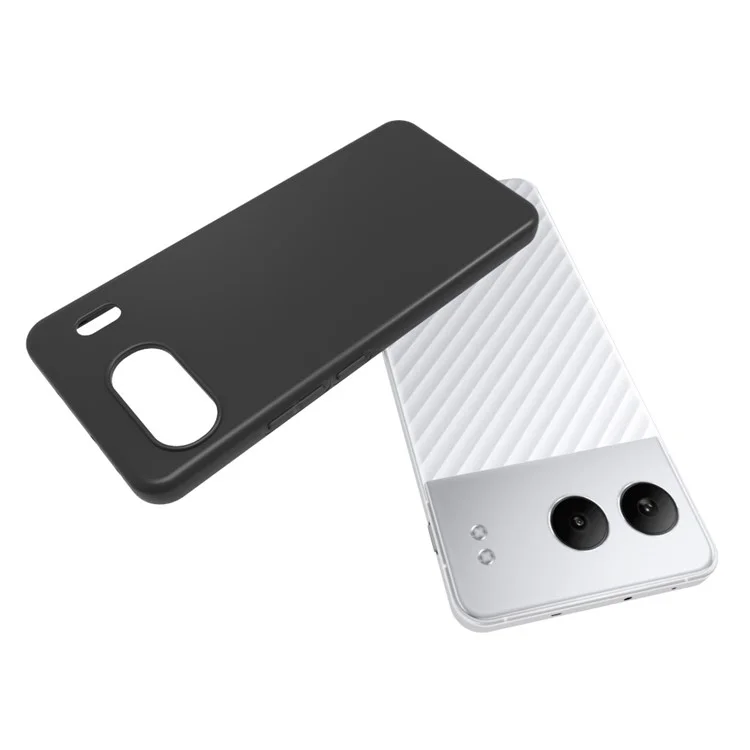 10 piezas / paquete para el caso OnePlus Nord 4 Matte TPU Soft Back Protective Cover - Negro