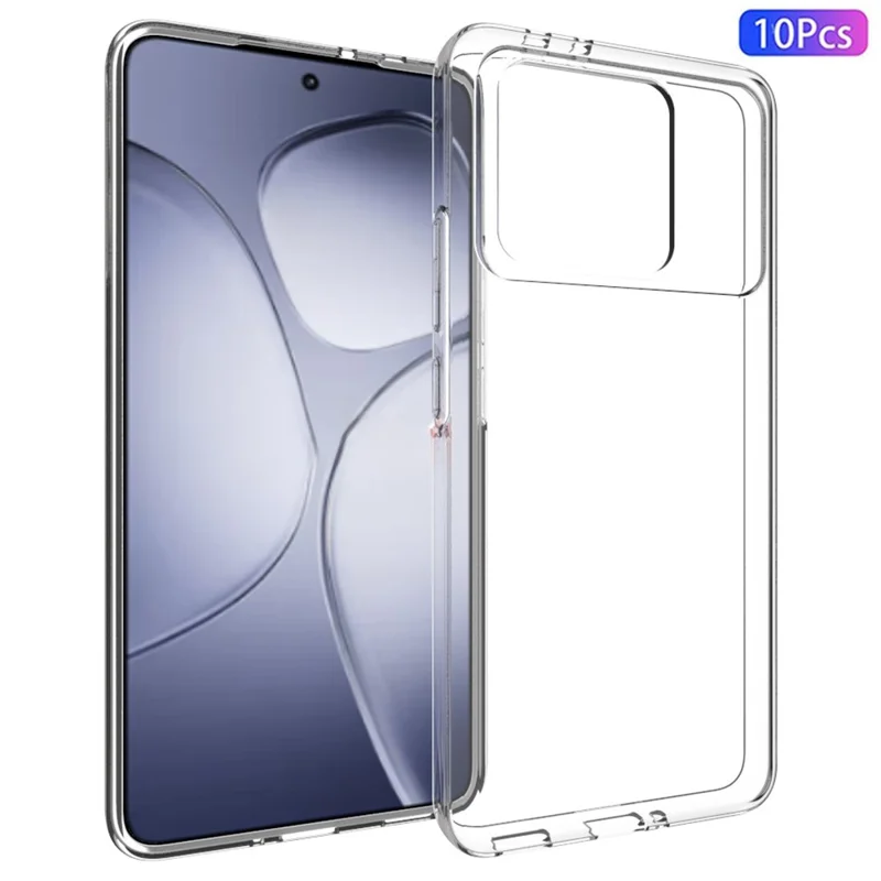 10 Stück / Packung für Xiaomi Redmi K70 Ultra Case TPU Crystal Clear Phone Cover Wasserfrei