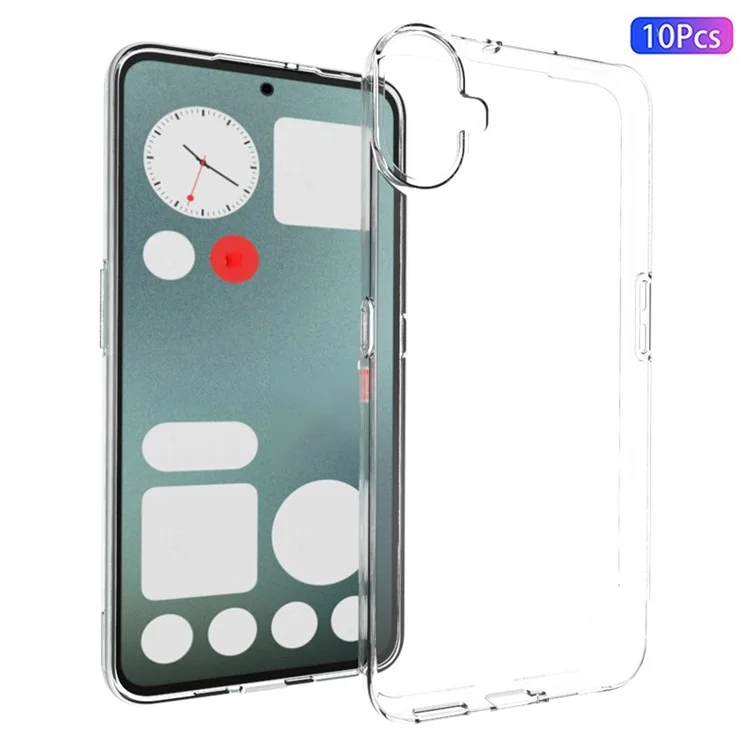10 Peças / Pacote Para Nada CMF Telefone 1 Case Watermark-Free Clear TPU Phone Cover