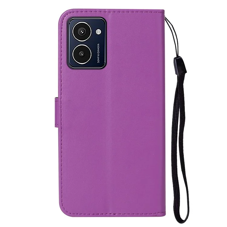 Para HMD Pulse Pro Case PU Leather Flip Phone Cover Wallet Card Slot Holder - Roxo