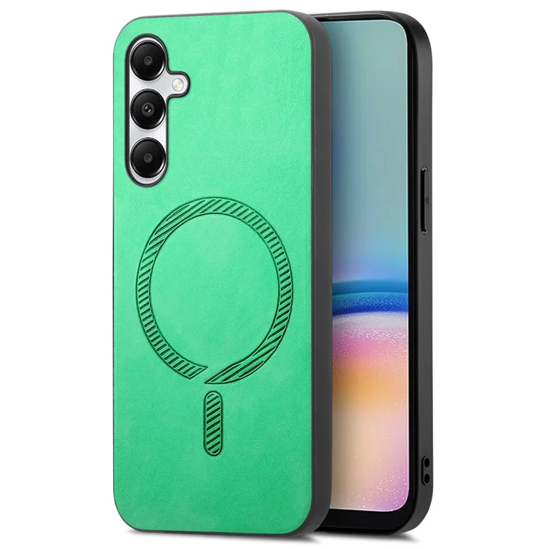 Per Samsung Galaxy A05s 4G Custodia in Pelle per Retro Compatibile con MagSafe Custodia per Telefono a Contatto con la Pelle - Verde
